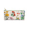 leatherette pencil pouch with botanical floral print