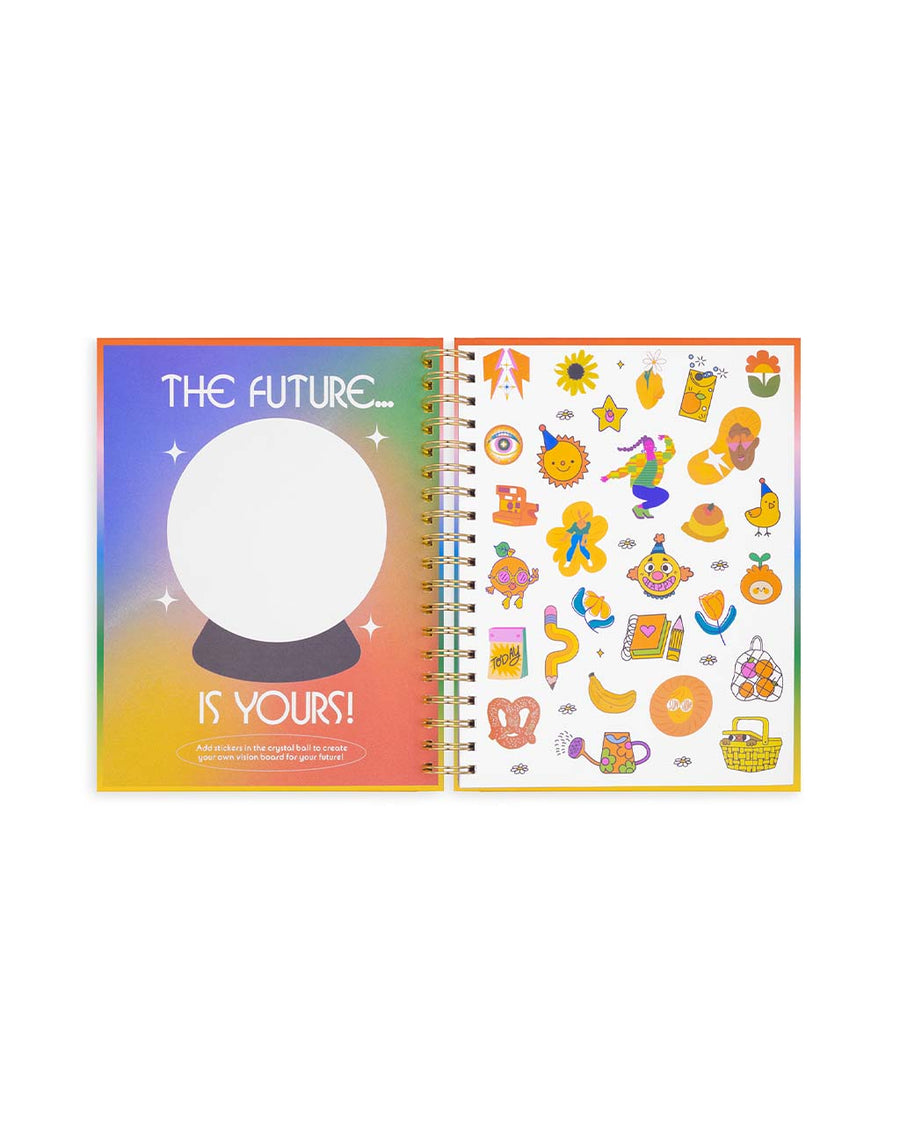 the future is yours page and sticker sheet