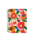 EXCLUSIVE 12-month academic planner with cream cover with colorful flower and cherry print