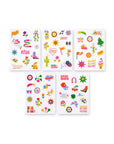 set of 5 sheets of assorted puffy stickers