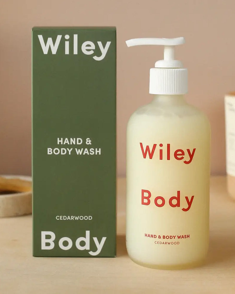 cedarwood hand and body wash with box
