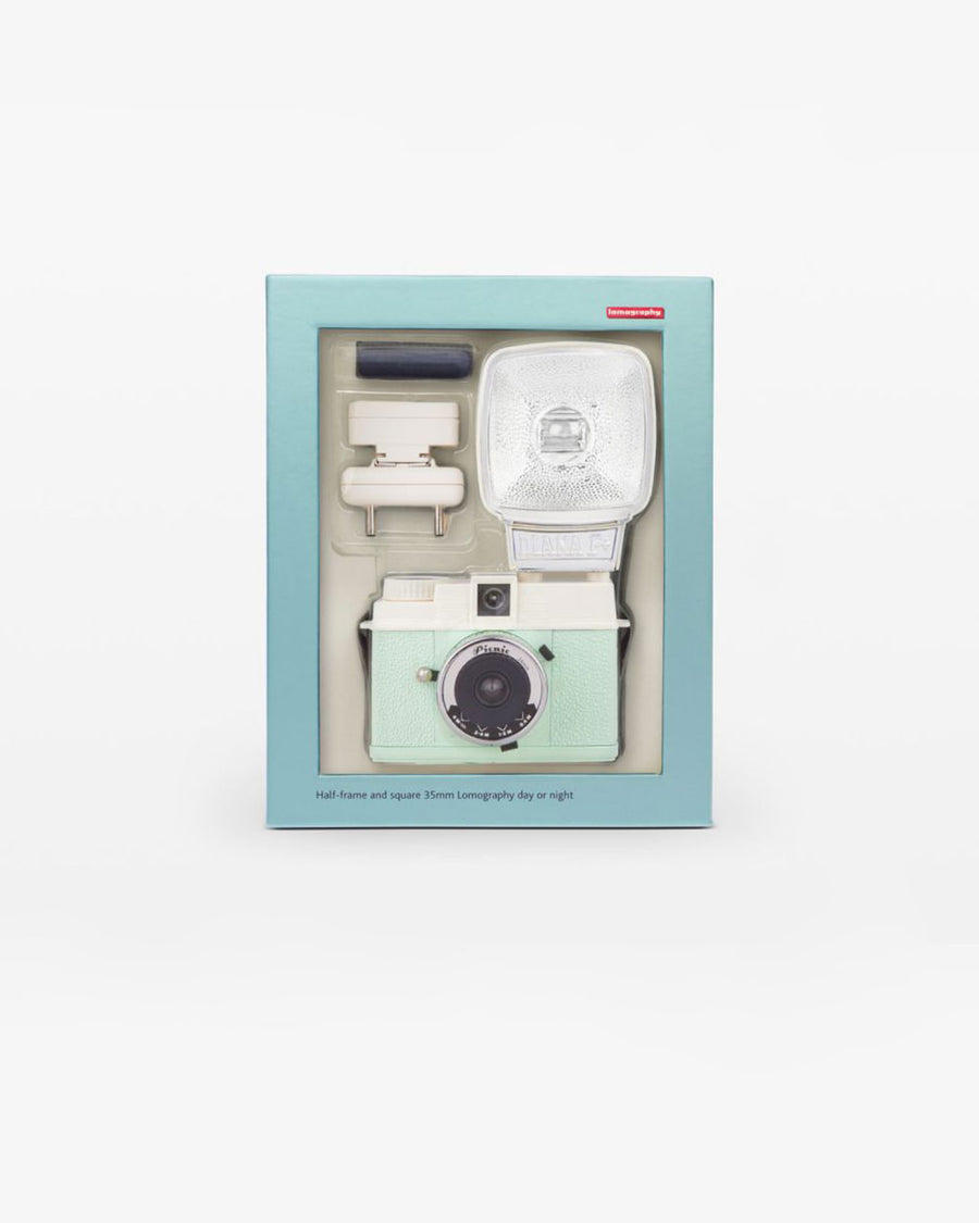 packaged mini half frame square camera