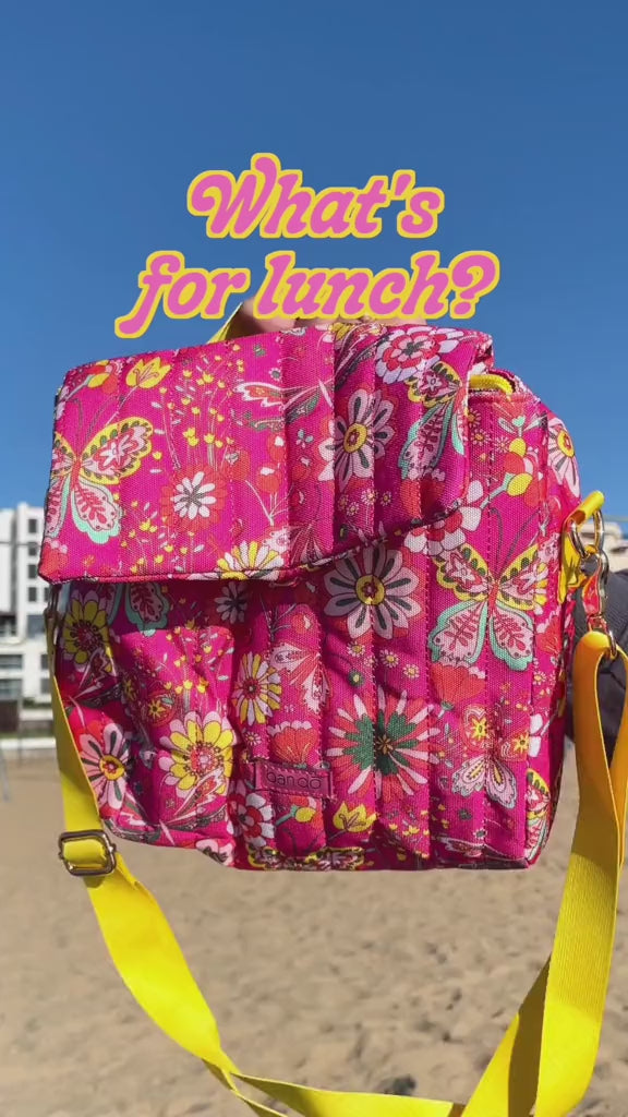 What's For Lunch? Lunch Bag - Magic Garden Hot Pink