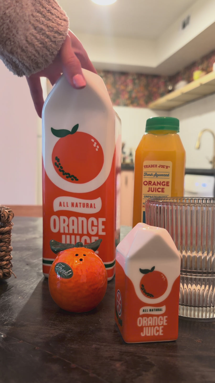 Orange & Orange Juice Salt + Pepper Shakers | ban.do