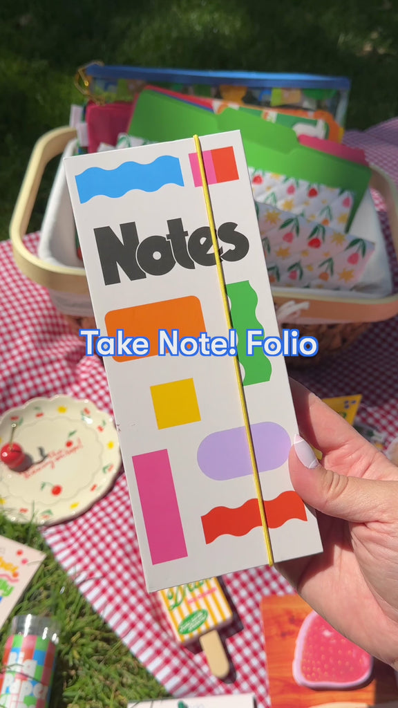 model showing interior of shapes notepad folio