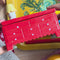 model showcasing red dresser trinket box