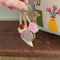 model showcasing fidget keychain