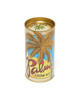 palm tree grow kit in a cylinder tin packaging