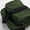side view of baggu fanny pack with black strap and green bay laurel color