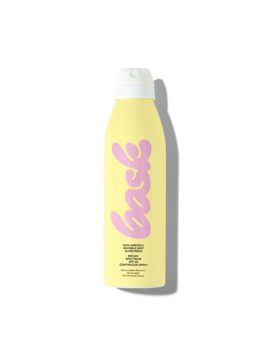 image of bask spf 50 non-aerosol sunscreen spray