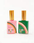 ban.do x claws out exclusive set of two nail polishes in pink and green