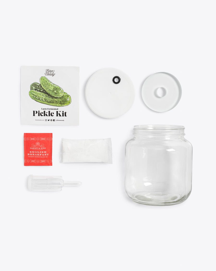 pickle kit ingredients and tools
