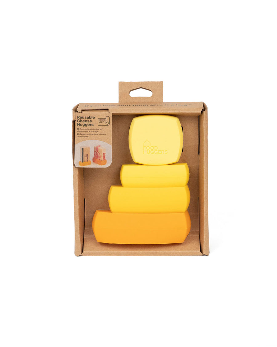 packaged set of 4 cheese/butter food huggers