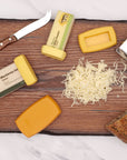 editorial image of set of 4 cheese/butter food huggers