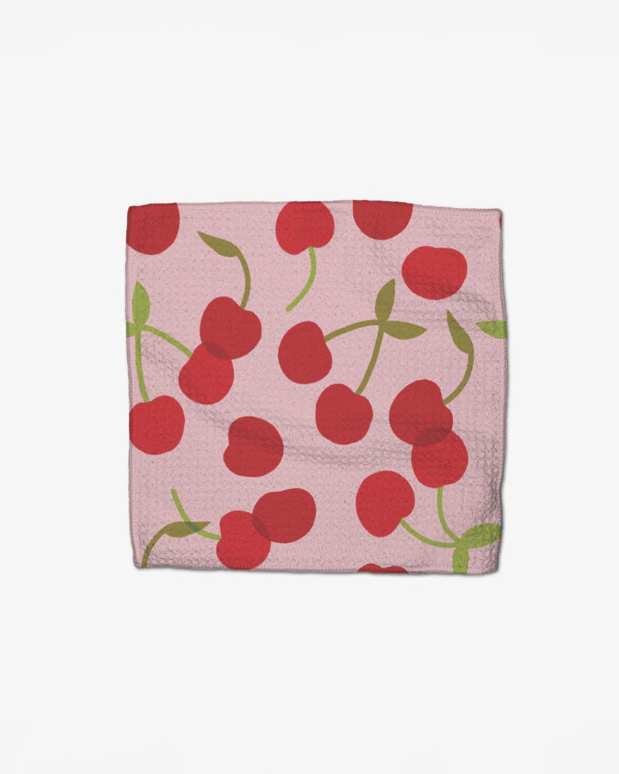 pink cherry pink dishcloth