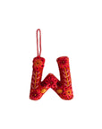 Embroidered Alphabet Ornament