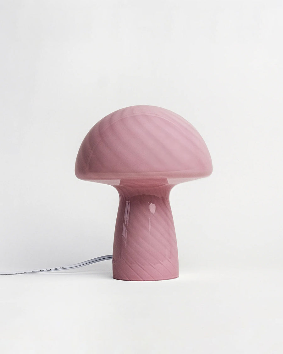 mini pink mushroom lamp