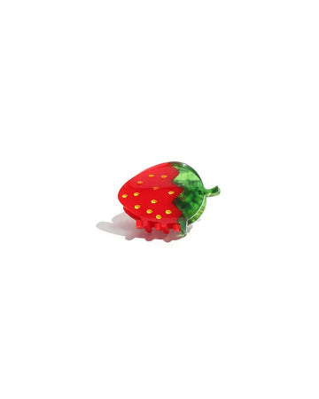 mini strawberry hair clip