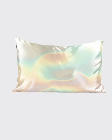 'oil slick' colored satin pillowcase