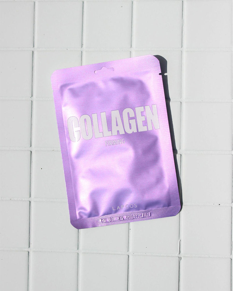 This sheet mask by Lapcos comes in a metallic pink pouch.
