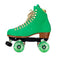 side view of moxi roller skates in green apple