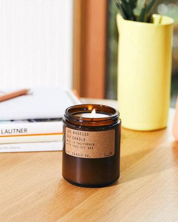 lit los angeles standard soy candle