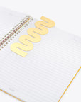 brass wave bookmark shown in ban.do notebook