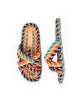 rainbow rope slip on sandals