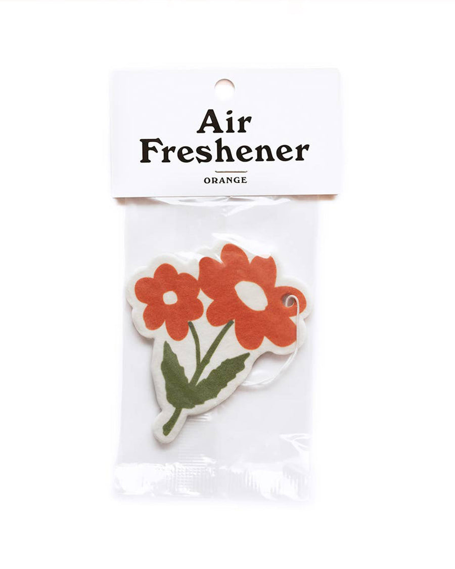 orange scented flower shaped air freshener
