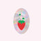 strawberry sun catcher decal