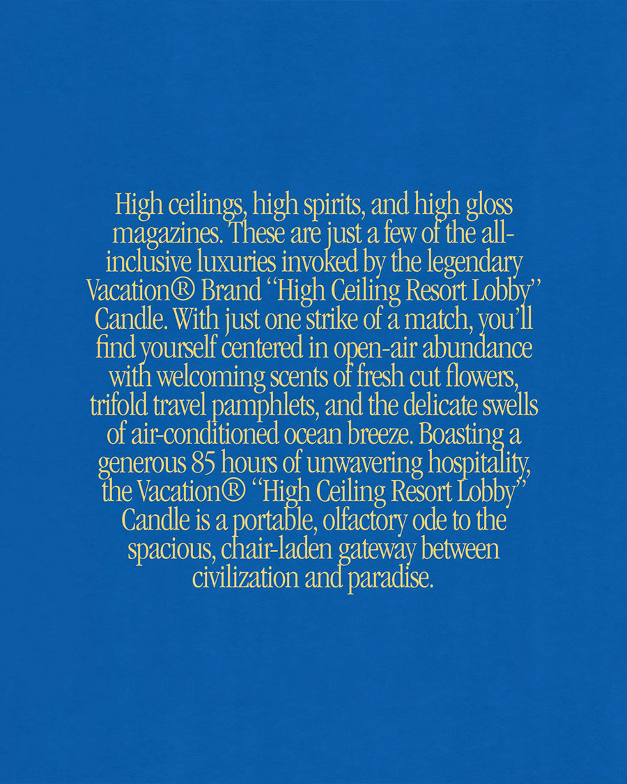 blurb about the scent of lobby candle 