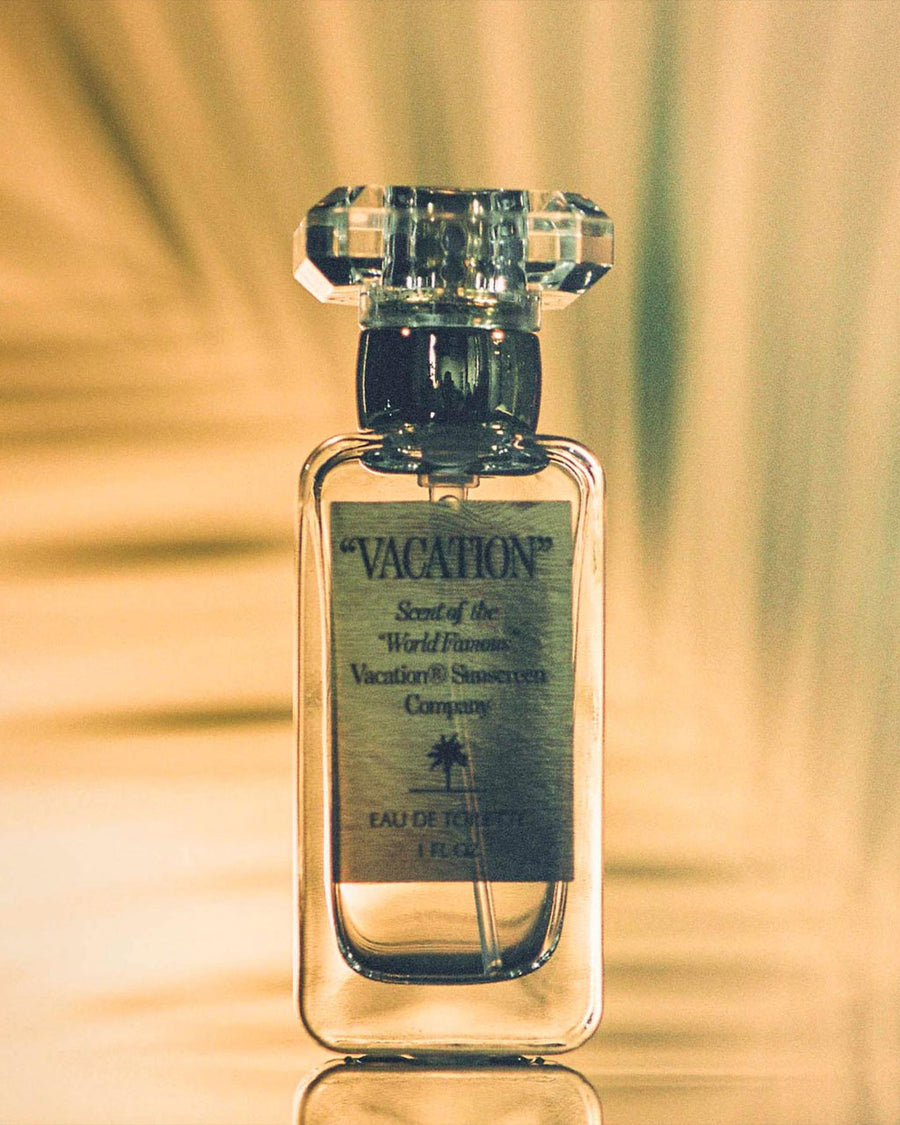 up close of vacation perfume bottle