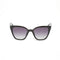 front view of black cat eye sunglasses