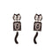 licensed retro felix cat clock earrings