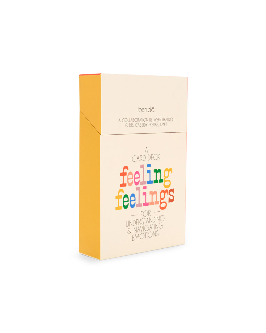 feeling feelings card deck packaging with flip top