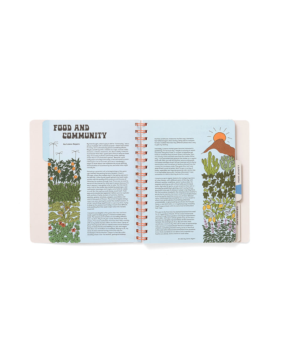 inside pages about food and community