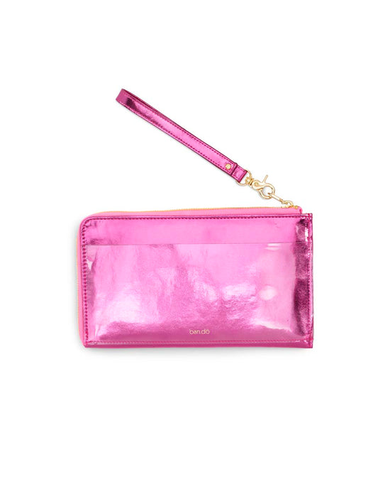 Getaway Travel Wallet Metallic Pink ban.do