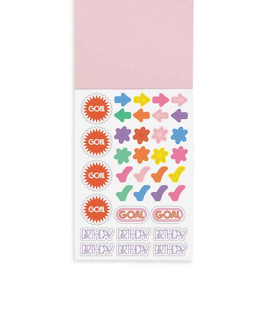 example of stickers for planners and setting goals