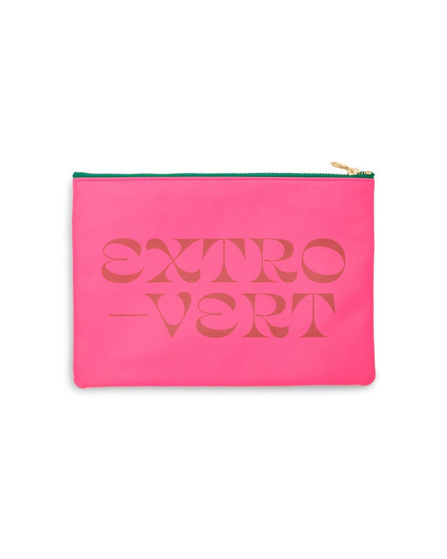 Back side leatherette clutch with opposite design