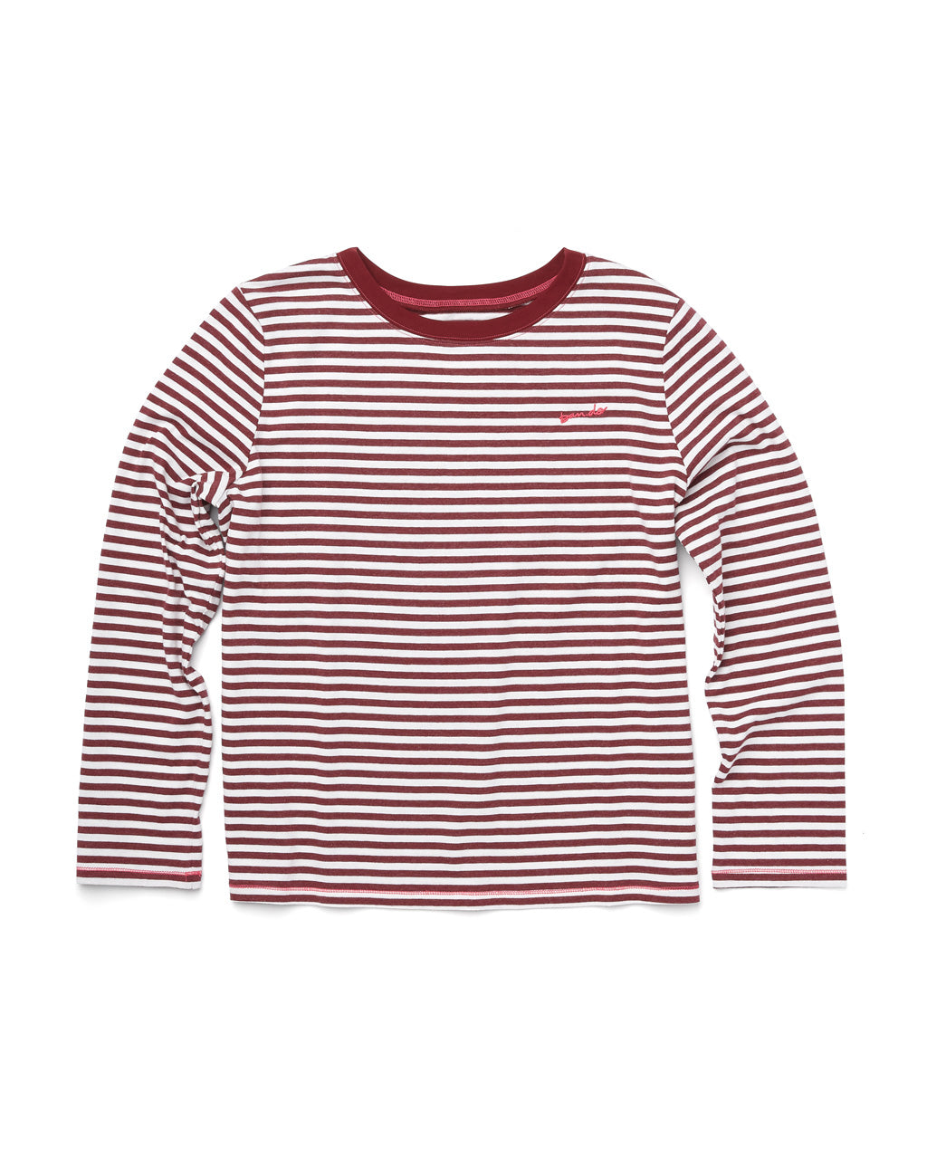 Dahlia Stripe Long Sleeve Boxy Tee – ban.do