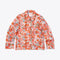 long sleeve leisure shirt with a bright floral pattern
