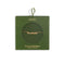 gold chain necklace with the word gratitude shown in green box packaging 