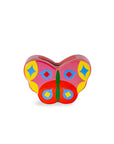 petite ceramic multicolor butterfly vase