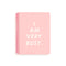 This Rough Draft Notebook comes in pink, with 'I Am Very Busy' printed in white letters across the front.