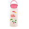 backview of light pink stainless steel water bottle with 'living legend', plant and shooting star stickers