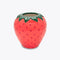 vase shaped like strawberry