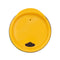 top view of bright yellow lid