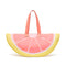 Back view of grapefruit bag, with handles extended