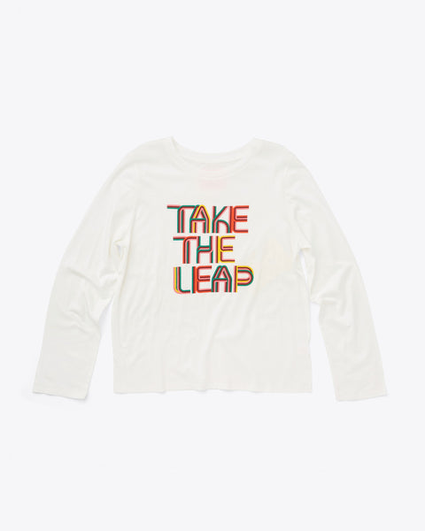 Take the Leap Long Sleeve Boxy Tee – ban.do