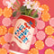 lucky cherry cream soda can vase with flowers inside